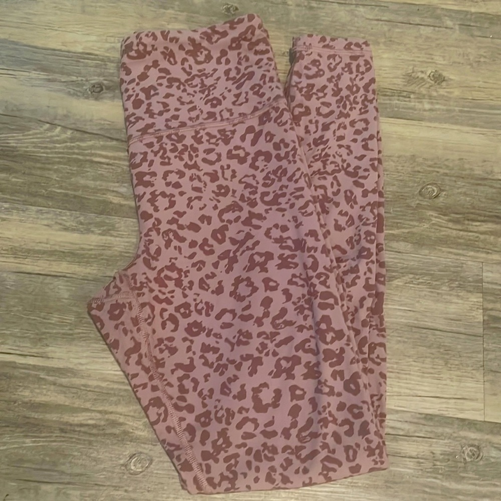 Athleta leopard Elation ultra high rise tight Small Purple